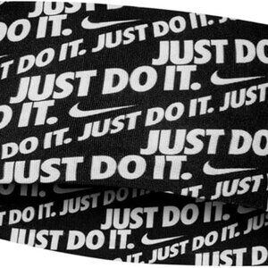 NIKE DRI-FIT Fury Headband AOP BLACK & WHITE Adult Unisex Headband New W/Tag